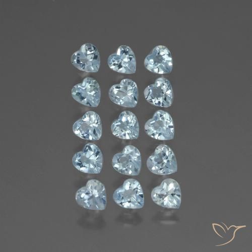 4.38ctw Natural Azul Cielo Topacio, Corazón, VS