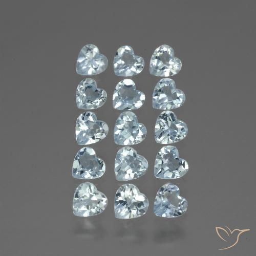 4.31ctw Natural Azul Cielo Topacio, Corazón, VS