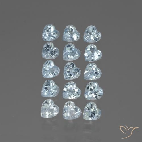 4.26ctw Natural Azul Cielo Topacio, Corazón, VS