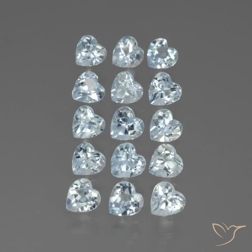 4.60ctw Natural Azul Cielo Topacio, Corazón, VS