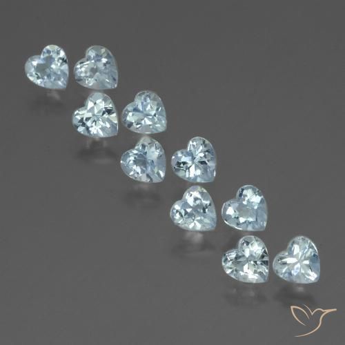 2.91ctw Natural Azul Cielo Topacio, Corazón, VS