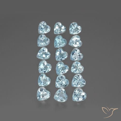 5.46ctw Natural Azul Cielo Topacio, Corazón, VS
