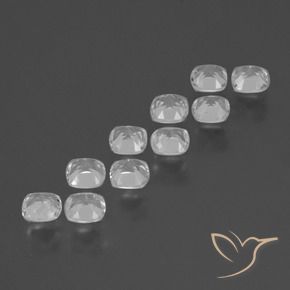 Gemas de Topacio Blanco natural de 4.71 ct, Forma Cojín, VS