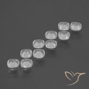 Gemas de Topacio Blanco natural de 4.49 ct, Forma Cojín, VS