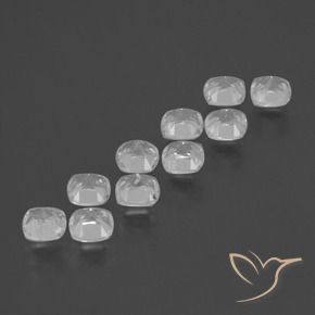 Gemas de Topacio Blanco natural de 5.18 ct, Forma Cojín, VS