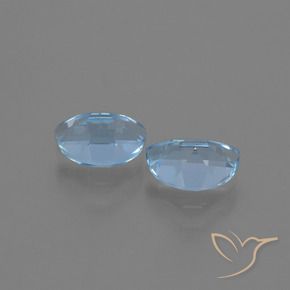 Gemas de Topacio Azul Suizo natural de 2.05 ct, Elegante, VVS-VS