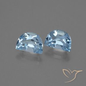 Gemas de Topacio Azul Suizo natural de 2.14 ct, Elegante, VS