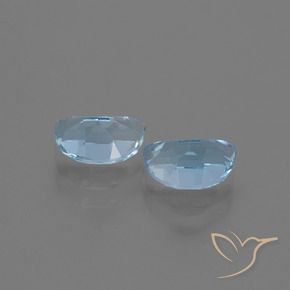 Gemas de Topacio Azul Suizo natural de 2.14 ct, Elegante, VS