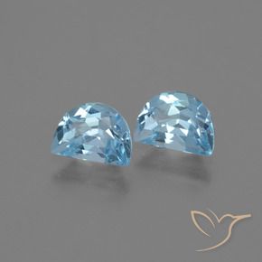 Gemas de Topacio Azul Cielo natural de 2.06 ct, Elegante, VS