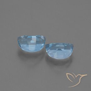 Gemas de Topacio Azul Suizo natural de 2.07 ct, Elegante, VS
