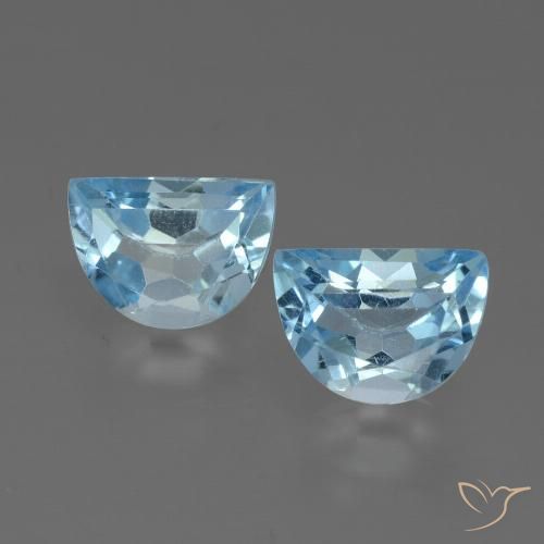 2.07ctw Natural Azul Cielo Topacio, Elegante, VVS-VS