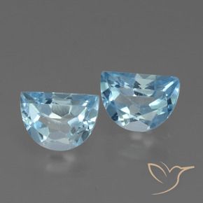 Gemas de Topacio Azul Cielo natural de 2.07 ct, Elegante, VVS-VS