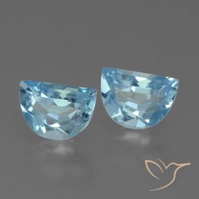 Gemas de Topacio Azul Suizo natural de 2.11 ct, Elegante, VS
