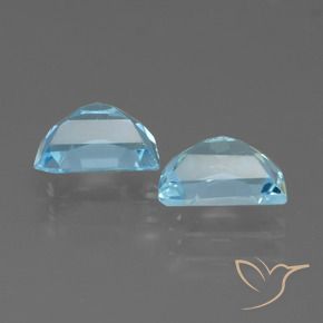 Gemas de Topacio Azul Suizo natural de 2.11 ct, Elegante, VS