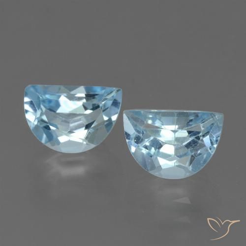 2.13ctw Natural Azul Suizo Topacio, Elegante, VS