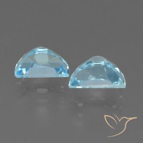 Gemas de Topacio Azul Suizo natural de 2.13 ct, Elegante, VS