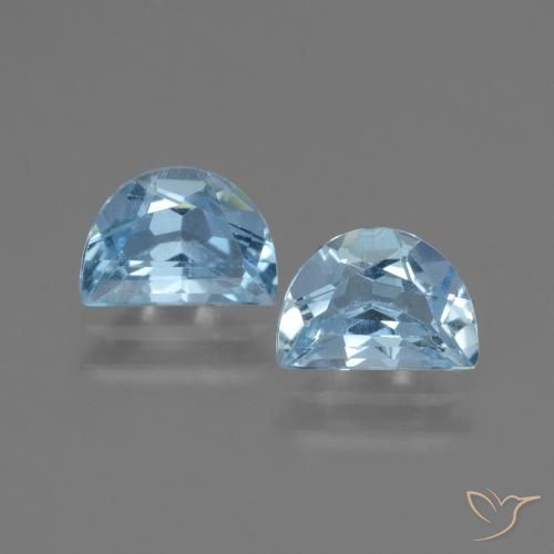 2.10ctw Natural Azul Cielo Topacio, Elegante, VS