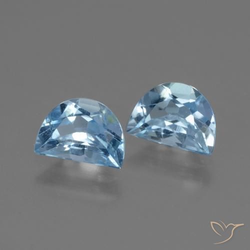 Gemas de Topacio Azul Cielo natural de 2.10 ct, Elegante, VS