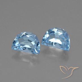 Gemas de Topacio Azul Cielo natural de 2.04 ct, Elegante, VS