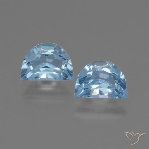 2.06ctw Natural Azul Suizo Topacio, Elegante, VS