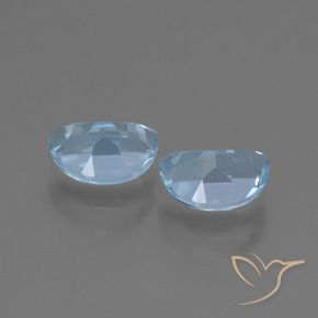 Gemas de Topacio Azul Suizo natural de 2.06 ct, Elegante, VS