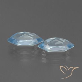 Gemas de Topacio Azul Cielo natural de 4.68 ct, Marquesa, VVS-VS