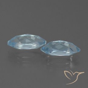 Gemas de Topacio Azul Cielo natural de 4.99 ct, Marquesa, VVS-VS