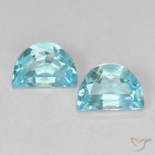 2.12ctw Natural Azul Cielo Topacio, Elegante, VS