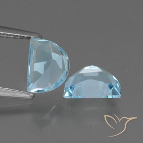 Gemas de Topacio Azul Cielo natural de 2.17 ct, Elegante, VVS-VS