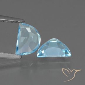 Gemas de Topacio Azul Cielo natural de 1.87 ct, Elegante, VVS-VS