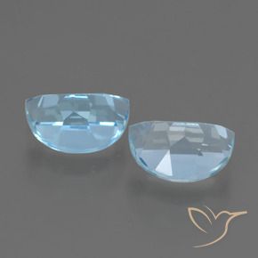 Gemas de Topacio Azul Cielo natural de 2.28 ct, Elegante, VVS-VS