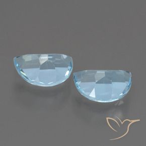 Gemas de Topacio Azul Cielo natural de 2.09 ct, Elegante, VVS-VS
