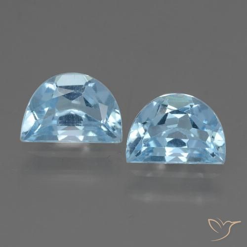 2.00ctw Natural Azul Cielo Topacio, Elegante, VVS-VS