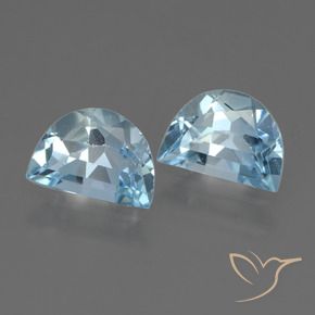 Gemas de Topacio Azul Cielo natural de 1.92 ct, Elegante, VVS-VS