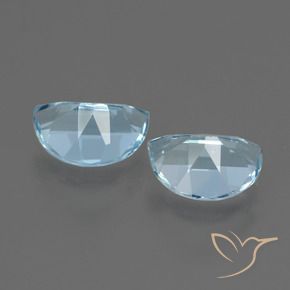 Gemas de Topacio Azul Cielo natural de 1.92 ct, Elegante, VVS-VS