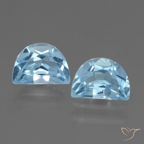 2.17ctw Natural Azul Cielo Topacio, Elegante, VVS