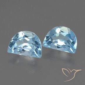 Gemas de Topacio Azul Cielo natural de 2.17 ct, Elegante, VVS