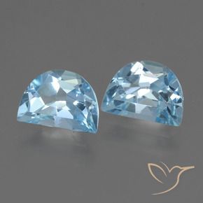 Gemas de Topacio Azul Cielo natural de 2.22 ct, Elegante, VS
