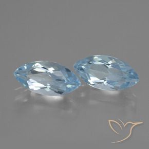 Gemas de Topacio Azul Cielo natural de 4.75 ct, Marquesa, VVS-VS
