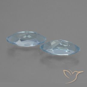 Gemas de Topacio Azul Cielo natural de 4.75 ct, Marquesa, VVS-VS