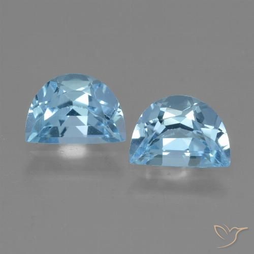 1.89ctw Natural Azul Suizo Topacio, Elegante, VVS-VS