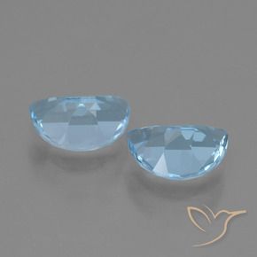 Gemas de Topacio Azul Suizo natural de 1.89 ct, Elegante, VVS-VS