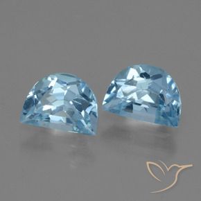 Gemas de Topacio Azul Suizo natural de 2.10 ct, Elegante, VS