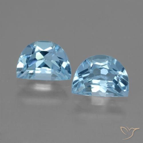 2.10ctw Natural Azul Suizo Topacio, Elegante, VVS
