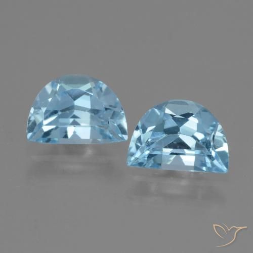2.01ctw Natural Azul Suizo Topacio, Elegante, VVS-VS