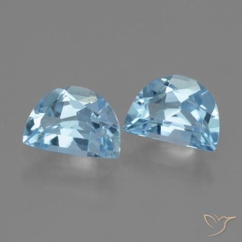 Gemas de Topacio Azul Suizo natural de 2.01 ct, Elegante, VVS-VS