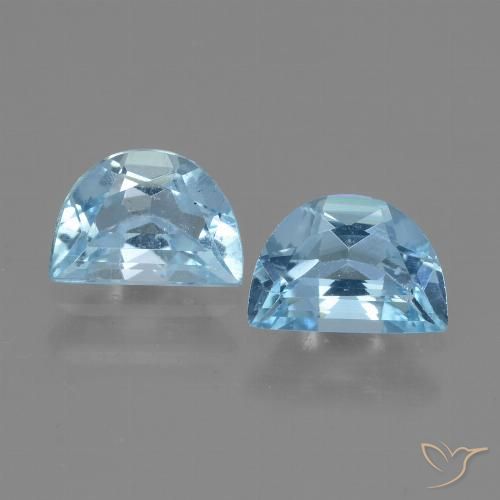 1.89ctw Natural Azul Cielo Topacio, Elegante, VS
