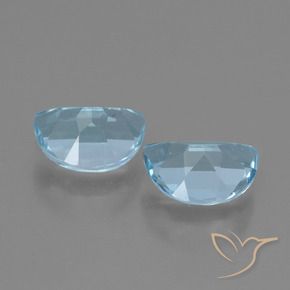 Gemas de Topacio Azul Cielo natural de 1.92 ct, Elegante, VVS-VS