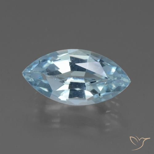 2.22ct Natural Azul Cielo Topacio, Marquesa, VVS