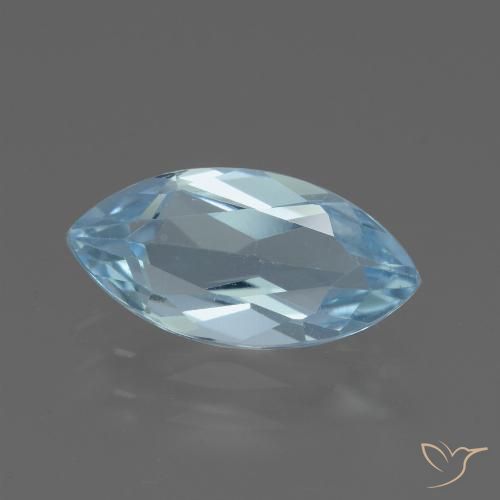 2.05ct Natural Azul Cielo Topacio, Marquesa, VVS